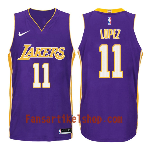 NBA Los Angeles Lakers Trikot Brook Lopez 11 Nike 2017-18 Lila Swingman - Herren NBA Los Angeles Lakers Trikot Brook Lopez 11 Nike 2017-18 Lila Swingman - Herren